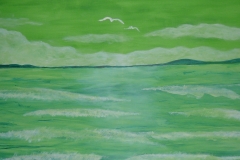 grüner wellenreiter 100x50